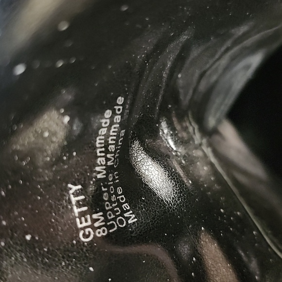 Coconuts by Matisse Getty Faux Leather Black Lace Up Strap Ankle Booties, 8M - Picture 9 of 12